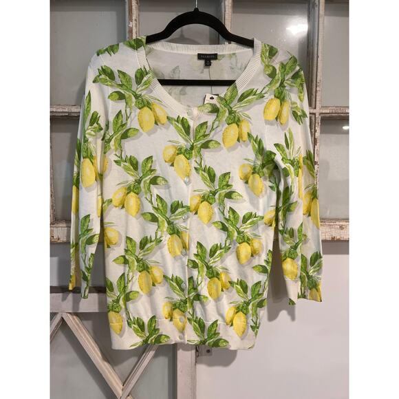 Talbots Sweaters - NWT Talbots size medium cardigan sweater with lemons